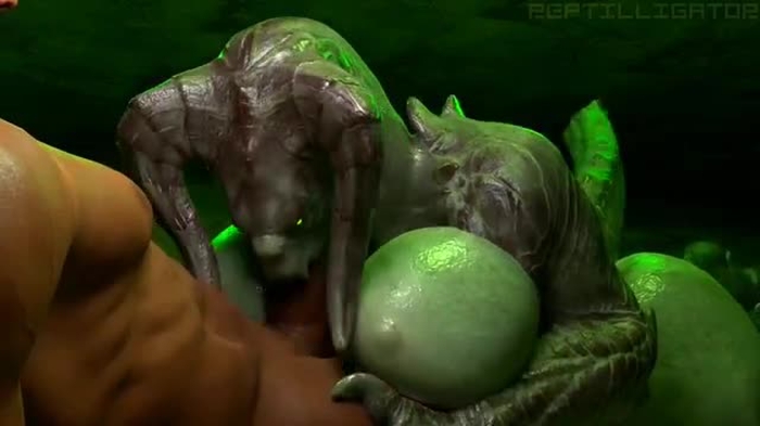 Female deathclaw blowjob (Reptilligator)