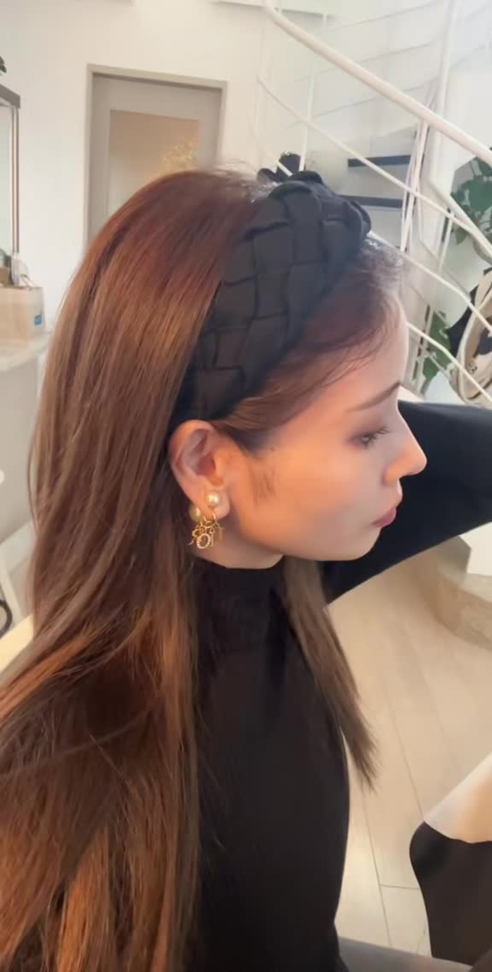 無加工 #無加工チャレンジ #カチューシャ#カチューシャアレンジ#カチューシャにハマってます