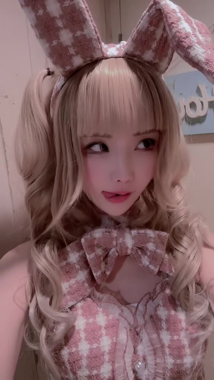 Suger nineのツイードバニー！3色あって迷ったけどピンクにした♡かわいい！ #sugernine #コスプレ #バニーガール #co...