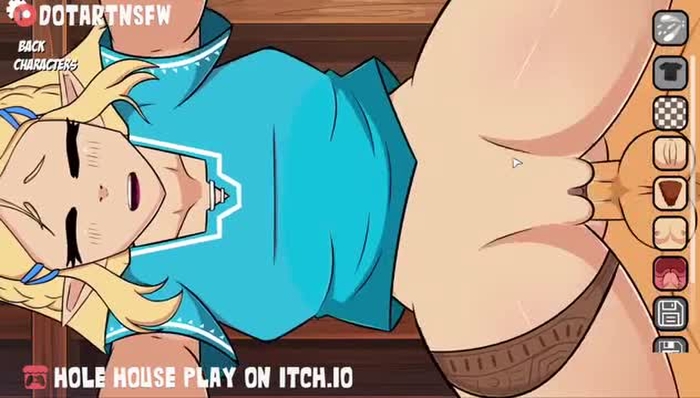 (Hole House Game) Zelda Fucked DoggyStyle