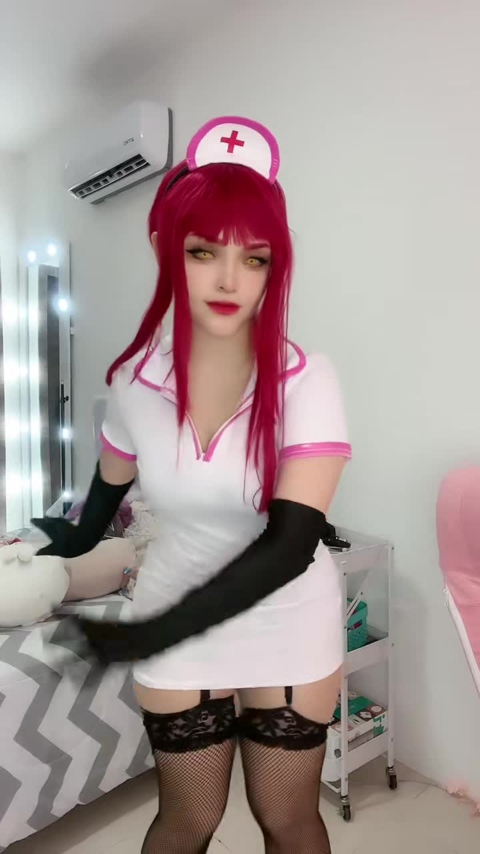 Holi🥰 #makimacosplay #nurse #waifu #egirl #fypシ