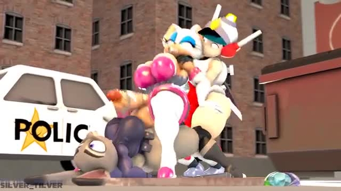 Rouge Caught by Cops [silvertilver (4lifebunger)]