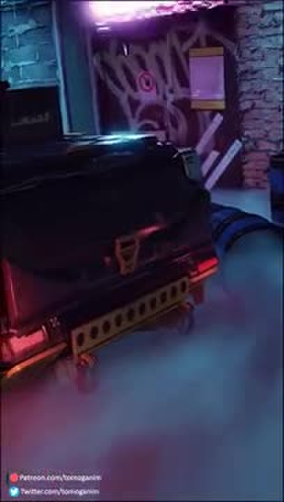 Panam catches V in her ride. (blacked)[Tomoganim]