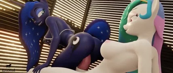 Luna Rides Futa Celestia - EroStud