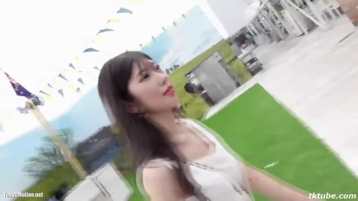 スマホ個人撮影 スレンダー美巨乳の美人お姉さんとBBQデート→ホテルで中出し＆口内射精ごっくん！