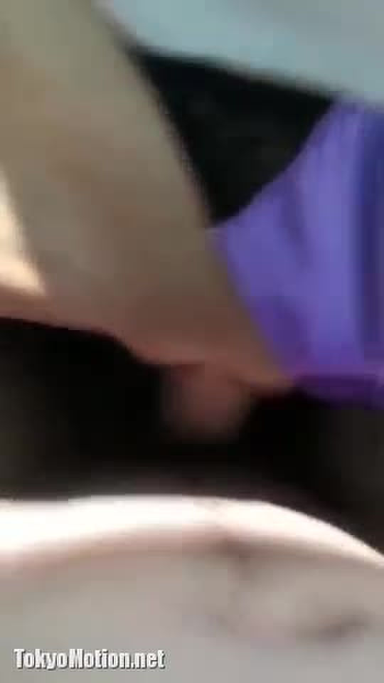 【個人撮影】出勤前にパイパン人妻とパンツずらしカーSEXハメ撮り
