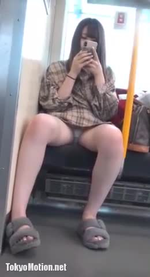 電車対面 盗撮
