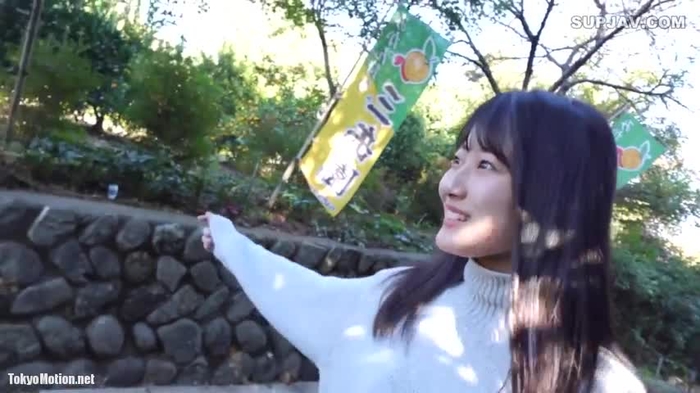 スマホ個人撮影 Iカップ巨乳のスレンダー女子大生(20)が野外フェラ→敏感で何度もイクので中出し！w