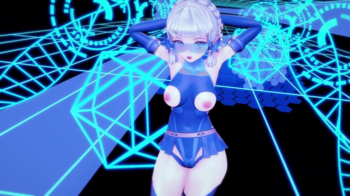 【Genshin Impact_MMD】 Ayaka Kamisato 神里綾華 - Boom Kitty - Bass Knight
