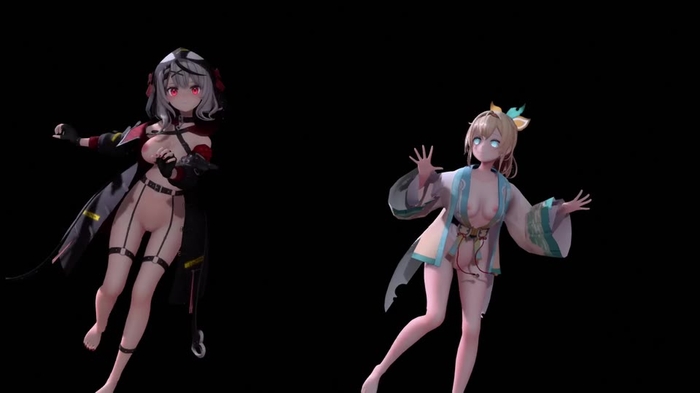 [MMD]ロキ- ROKI / 沙花叉クロヱ＆ 風真いろは