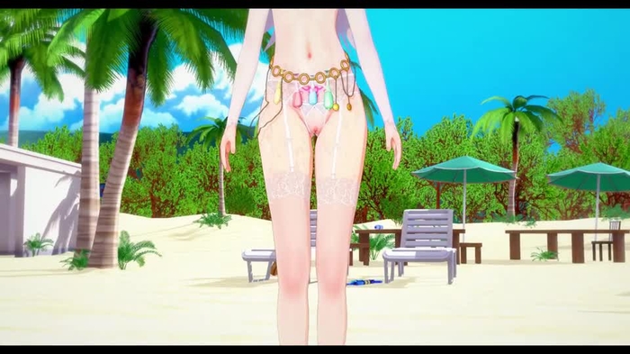 【少女前线】AK74M酱在沙滩上被肏得如陀螺般旋转！--Baam