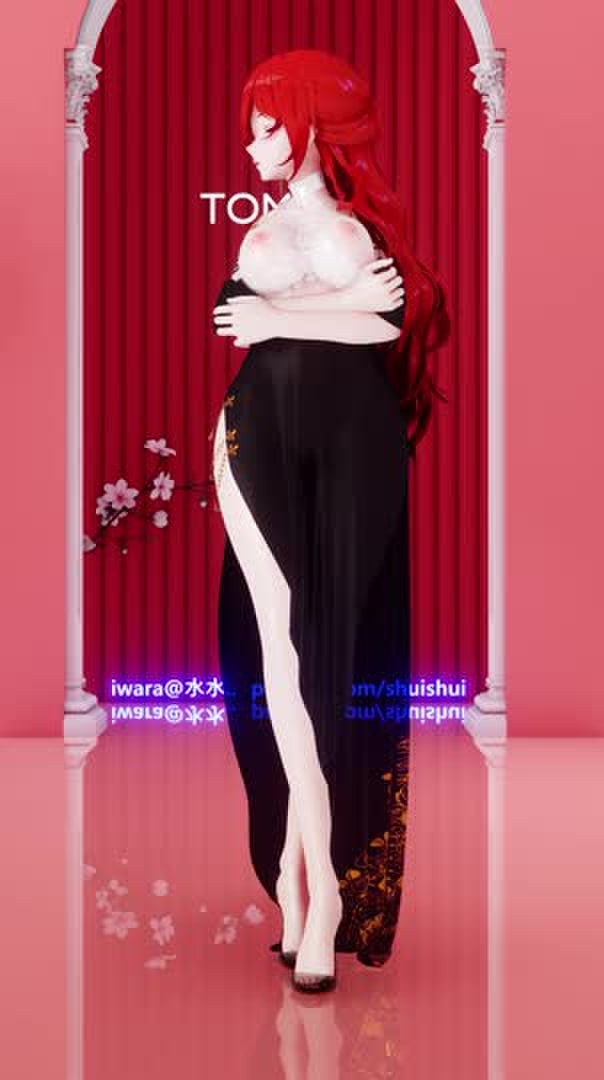 MMD//竖屏涩涩姬子透明礼服大兔兔/////布料EEVEE ////第二百零四期