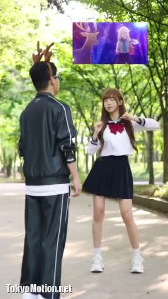しかのこのこのここしたんたん 踊ってみた DANCE ダンス 究極美少女 JKコスプレ