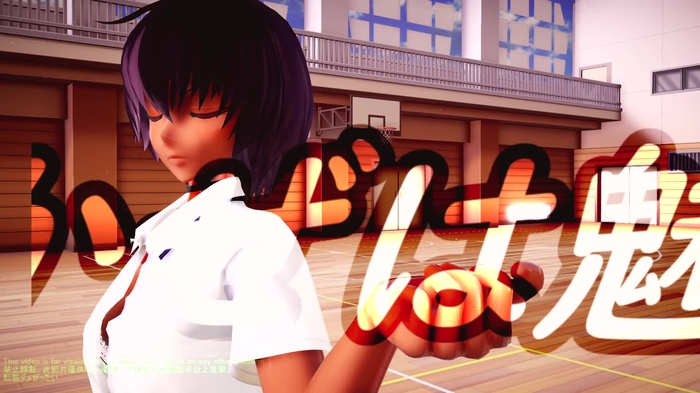 【対魔忍MMD】女学生コスプレの大人ゆきかぜは魅力的過ぎる美少女なんだ