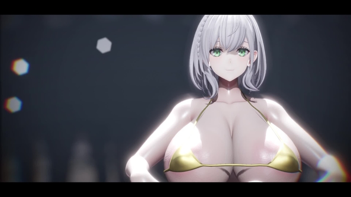 むっちむち金ビキニなノ◯ル団長がKINGでSEX!