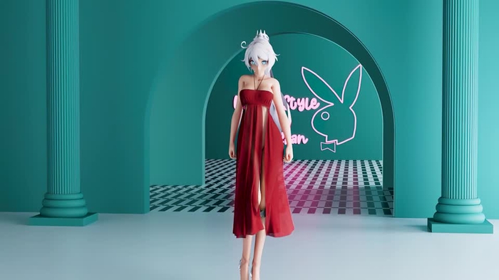 mmd - kiana - bunny style
