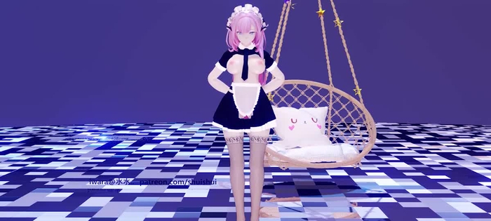 MMD〜女仆装妖精大兔兔///////布料EEVEE ////第一百零三期 3
