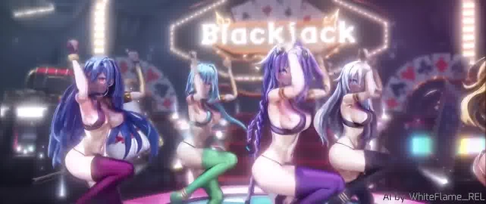 【AI MMD】Harem Outfit Neptune - WANNABE ♡