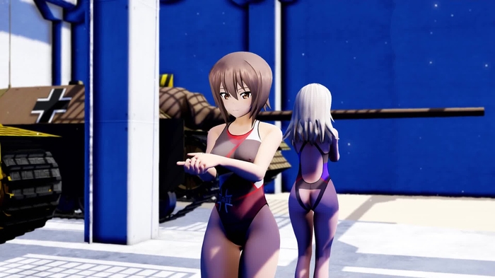 [競泳水着] 夏の黒森峰女学園で極楽浄土 [Girls und Panzer] 90