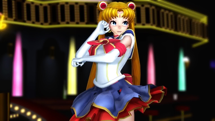 【MMD R-18】Sail*r M**n Strip Gishin Anki (High-tech tragedy ver)