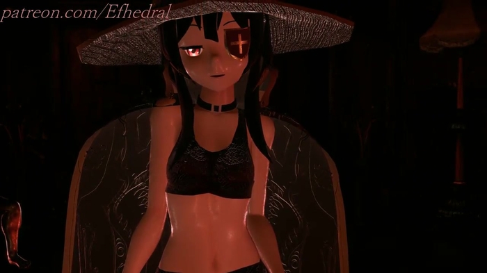 [R18] Megumin めぐみん(このすば) in the haunted mansion - Pink Cat