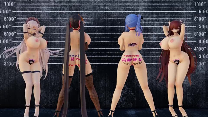 【Slave/完堕 セントルイス 大鳳】gentlemen 慰安専用艦・便女奴隷たちによる紳士たちへの奉仕サービス 実演編