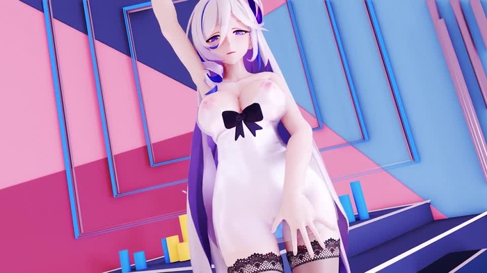 MMD//涩涩小礼服羽兔姐姐大兔兔/////布料EEVEE ////第一百八十四期
