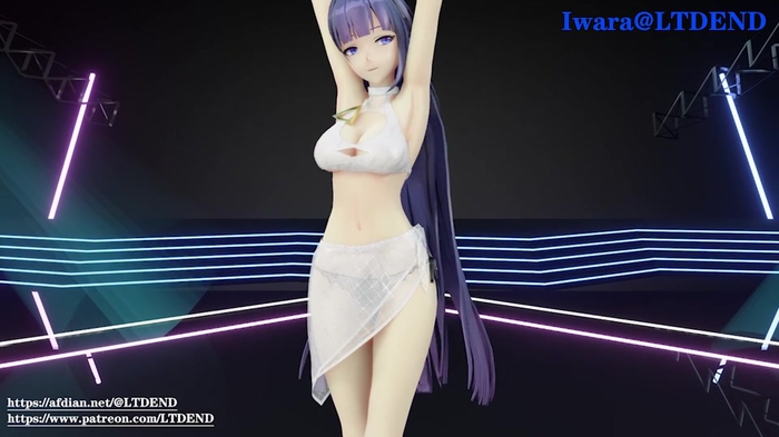 崩崩崩—MMD_芽衣_Addiction