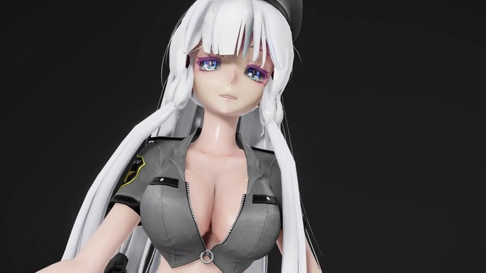 【3D MMD】SEX Policewoman
