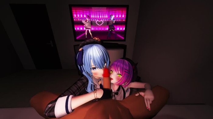 【MMD】Wフェラ
