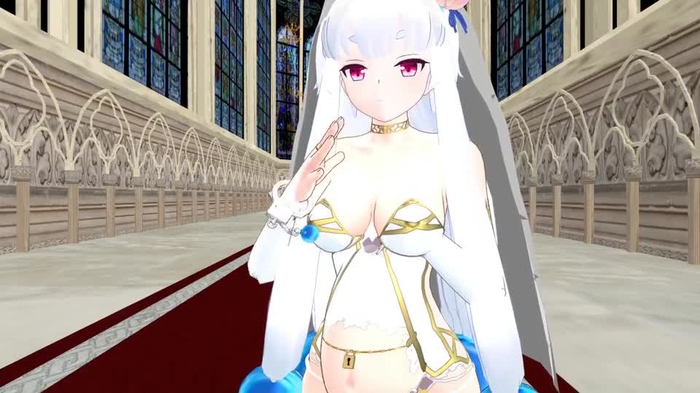 [MMD]七瀬舞とジュノ2人ボテ腹でViva踊らせました。