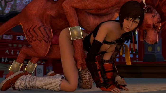 374 - Yuffie and Red XIII - Doggy style