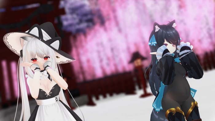 【MMD】好き！雪！本気マジック - SvartLilja & Maya【紳士向け・ボテ差分あり〼】