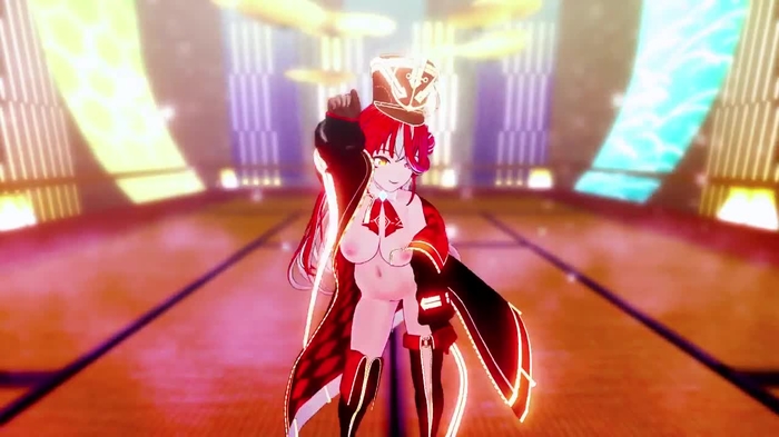 【MMD R18 HOLOLIVE/4K】 Houshou Marine (宝鐘マリン) ~ (PUBG Victory Dance 61) ~《Cute Wave Dance》~