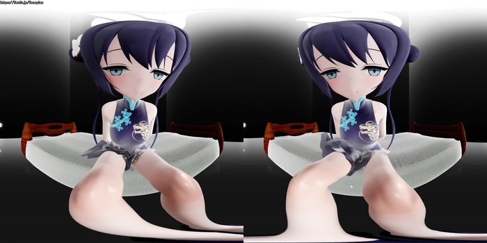 [VR]座り足コキ(着衣)