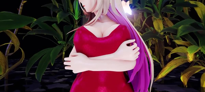 MMD//涩涩红艳阿波尼亚大兔兔///////布料EEVEE ////第一百五十八期