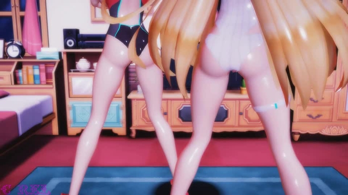 【H scenes】Mi Mi Mi sex dance with Pyra & Mythra