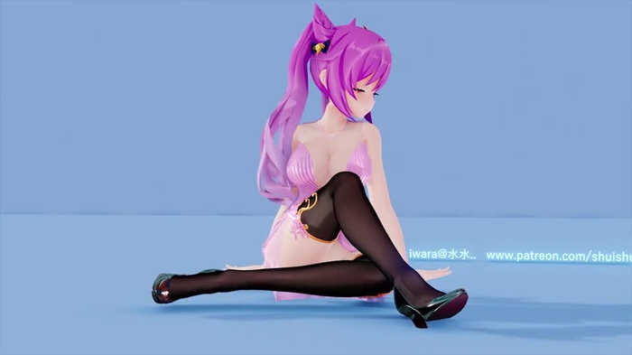 MMD〜连衣裙大兔兔///////布料EEVEE ////第八十六期