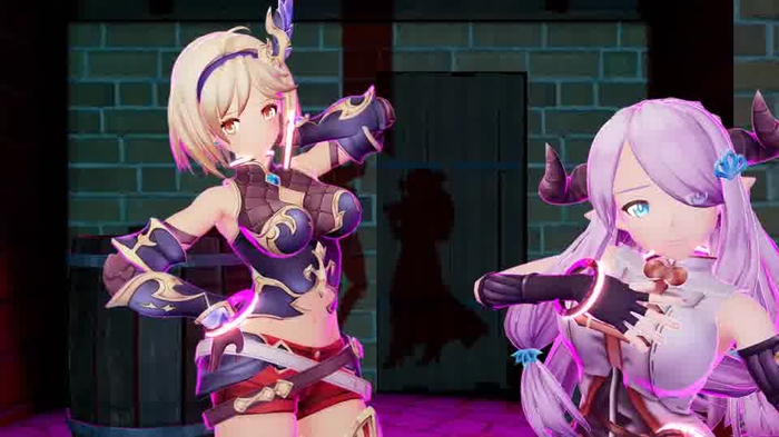 ナ〇メアとジ〇タが催眠光線当てられながら羞恥強制肉体操作ダンスショー